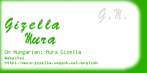 gizella mura business card